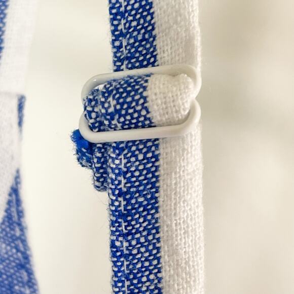 Old Navy Linen Blend Tank Dress - Blue White Stripe, Size L - Picture 6 of 9